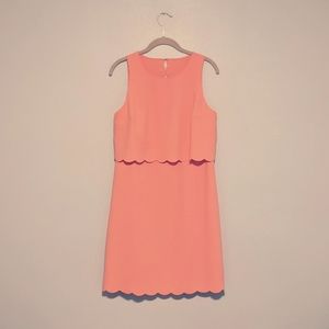 ANN TAYLOR LOFT Coral Pink Vintage-Inspired Dress NWT Women's Size 6